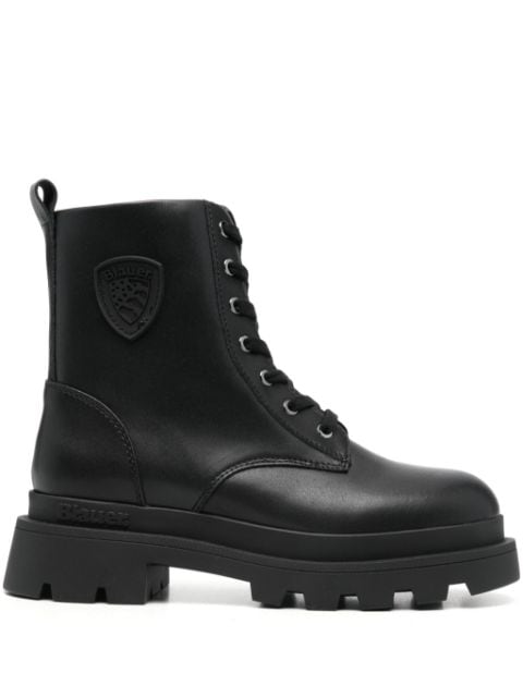 Blauer faux-leather ankle boots