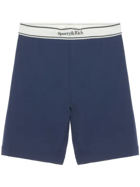 Sporty & Rich logo-waistband shorts 