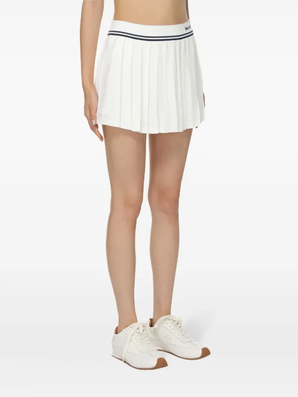 Sporty & Rich プリーツスカート アイボリー Sporty & Rich プリーツスカート | ホワイト | FARFETCH JP
