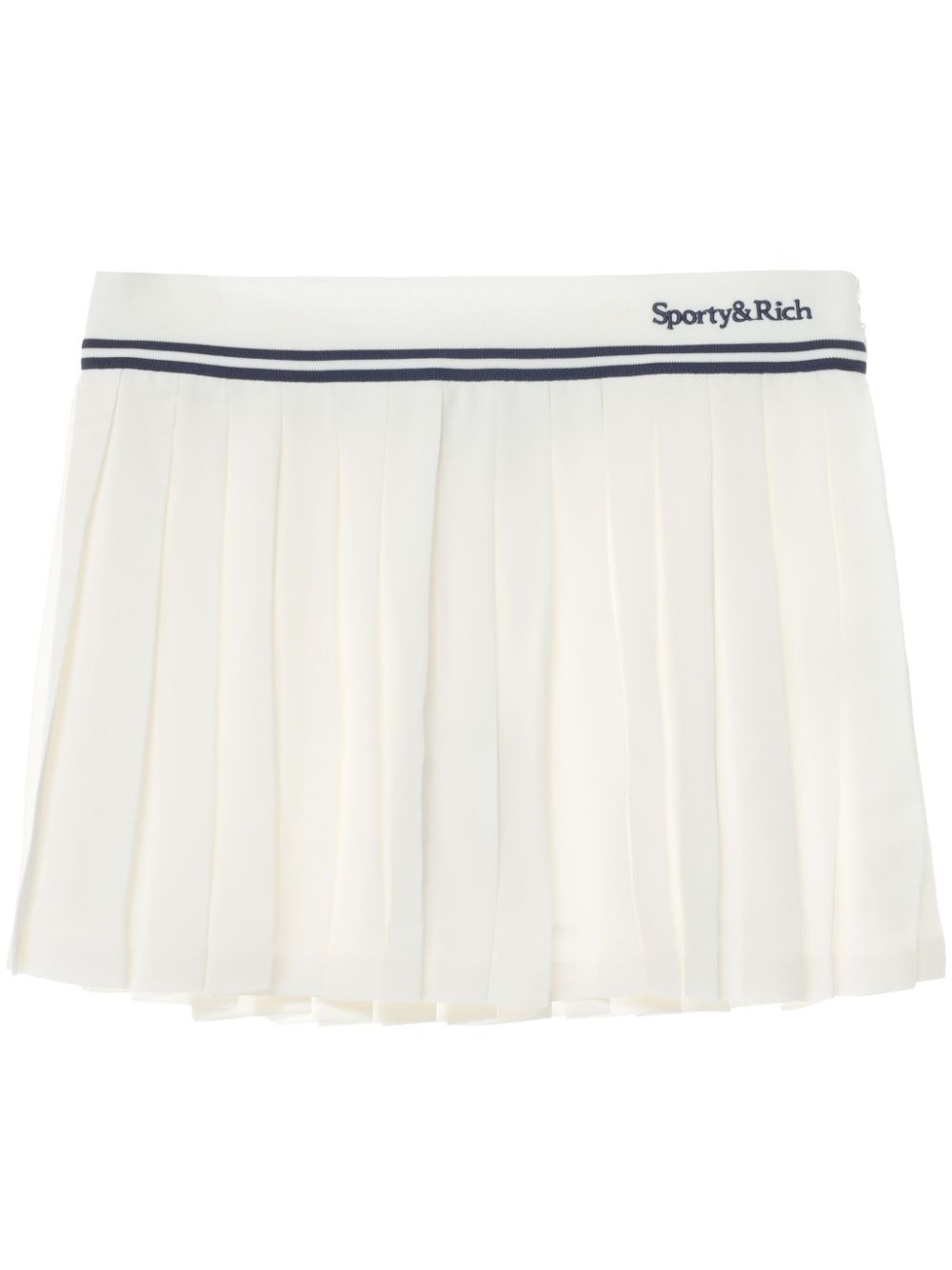 logo pleated skirt