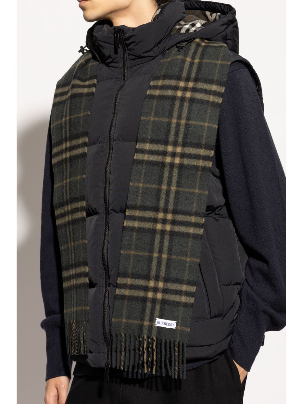 Burberry check-pattern scarf Men