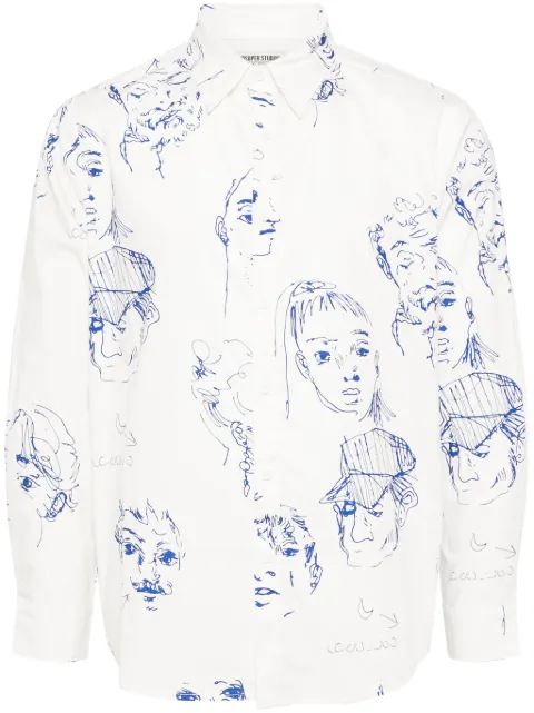 KidSuper camisa Doodle Faces