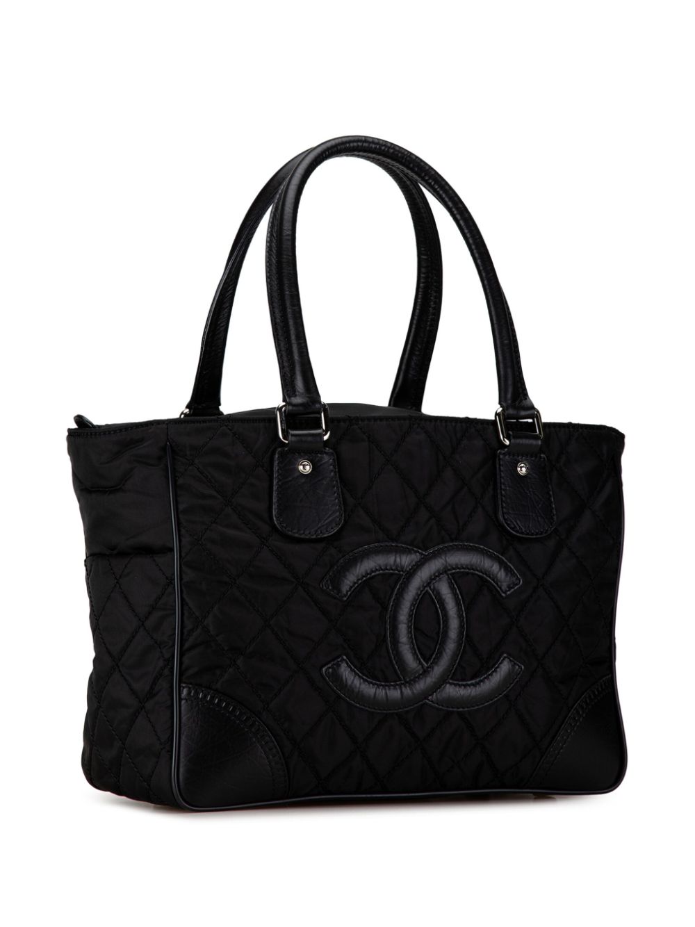 Cheap HOT SALE CHANEL 2008-2009 Quilted Nylon Paris-New York Line tote bag Women