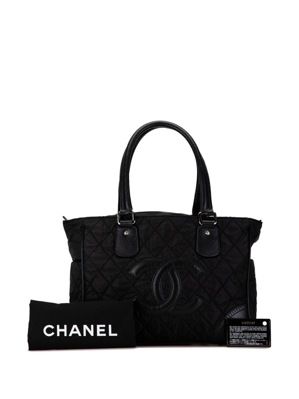 Cheap HOT SALE CHANEL 2008-2009 Quilted Nylon Paris-New York Line tote bag Women