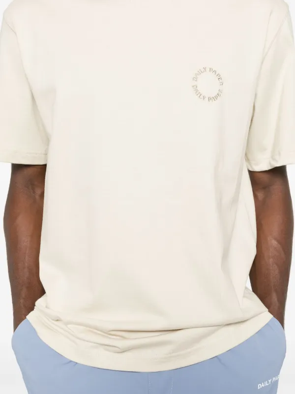 Tシャツ・カットソー DAILY PAPER ORBIT T-SHIRT Daily Paper Orbit T-shirt | Neutrals | FARFETCH GE