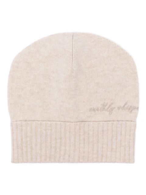 Brunello Cucinelli embroidered beanie hat Women