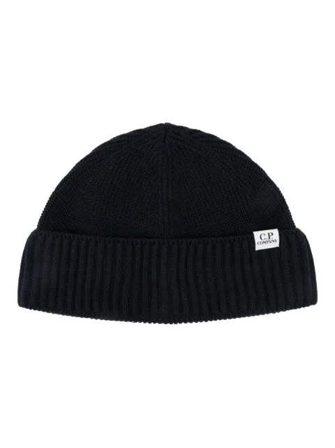C.P. Company ribbed beanie hat