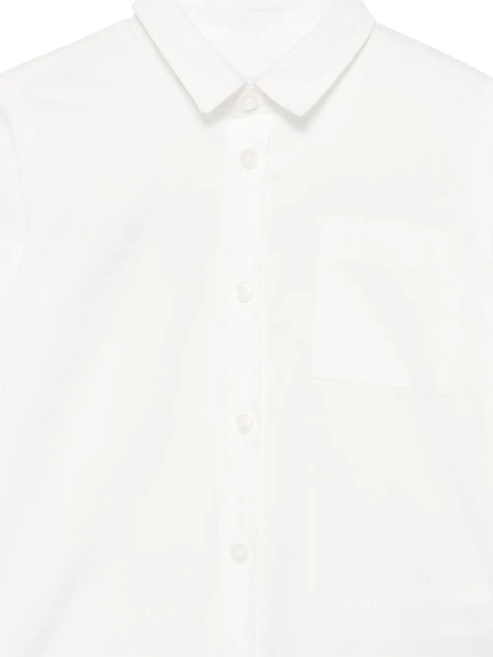Paolo Pecora Kids Katoenen shirt Wit
