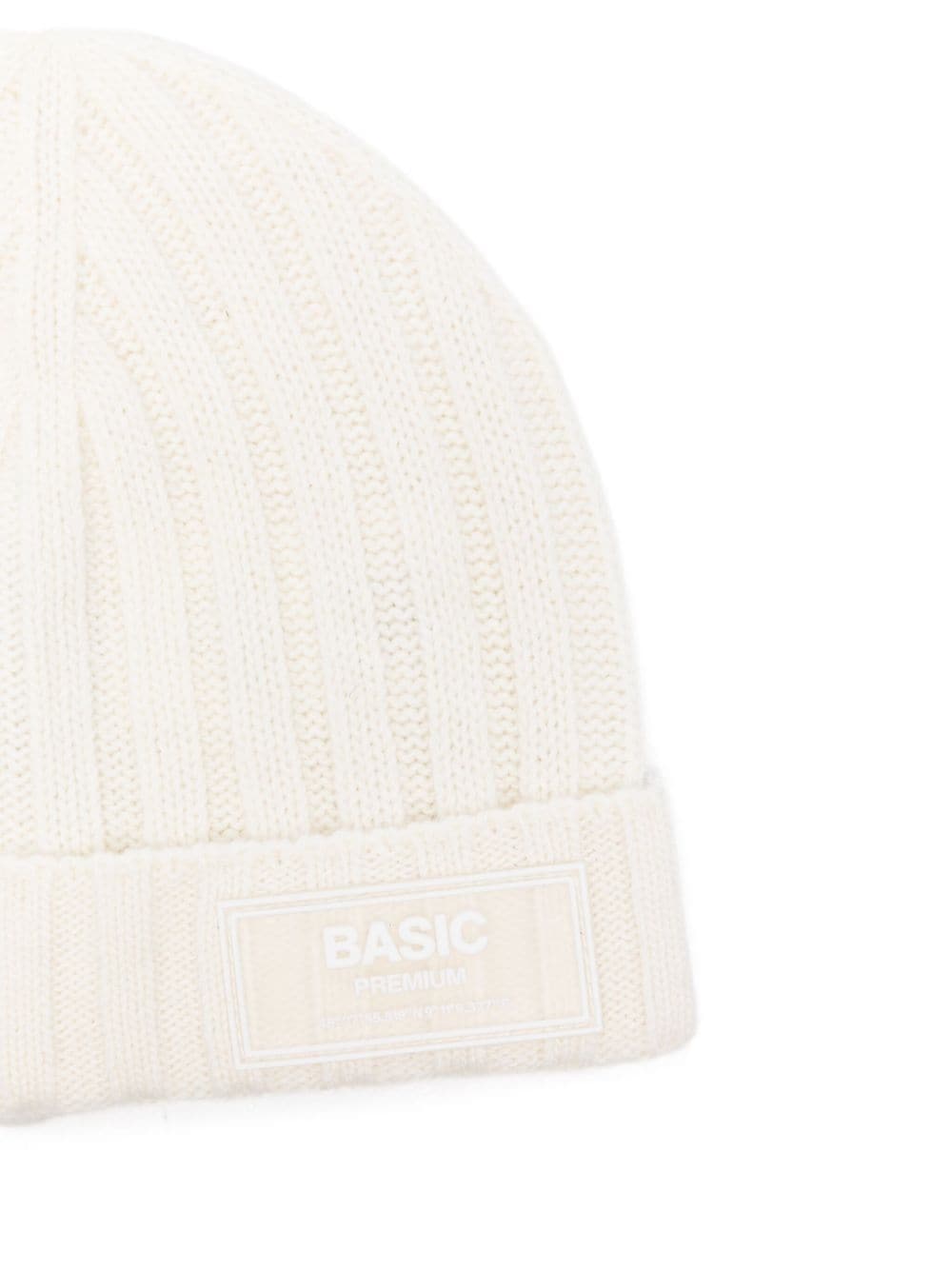 Paolo Pecora Kids ribbed-knit beanie - Beige