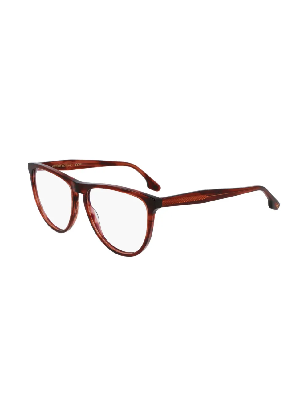 Victoria Beckham Eyewear Gestreepte bril Rood