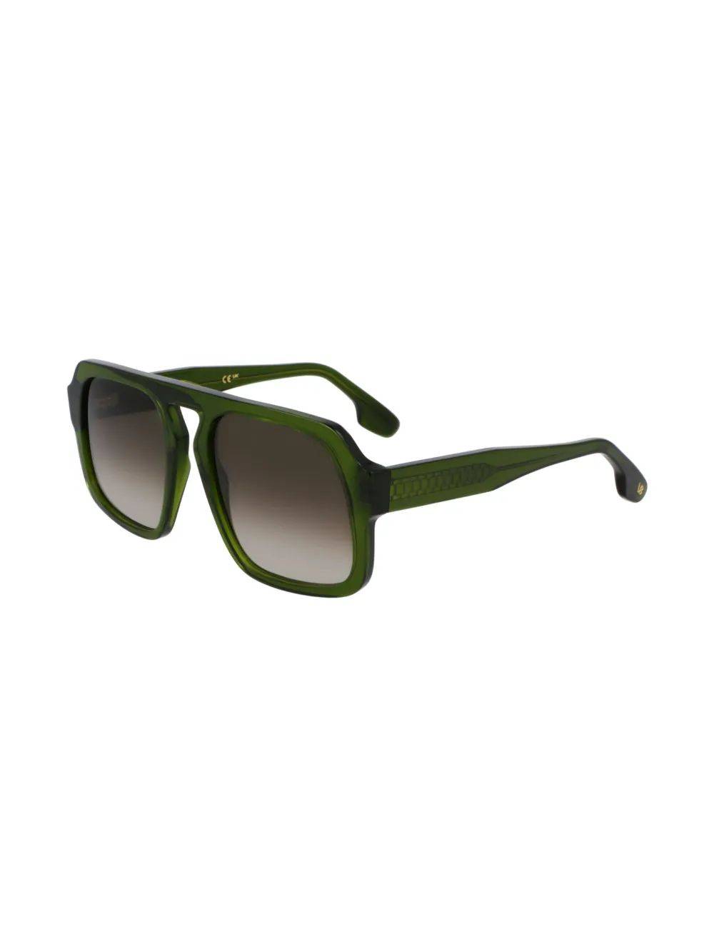 Victoria Beckham Eyewear Zonnebril met piloten montuur Groen