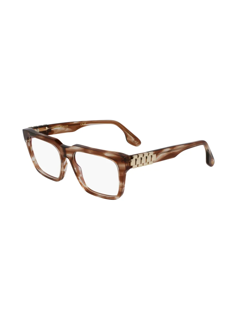 Victoria Beckham Eyewear Bril met rechthoekig montuur Bruin