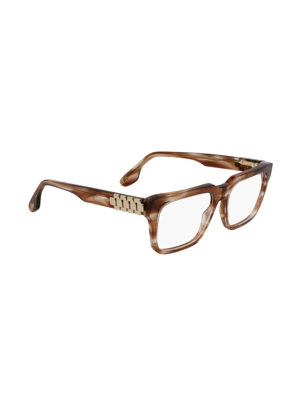 Victoria Beckham Eyewear Bril met rechthoekig montuur Bruin