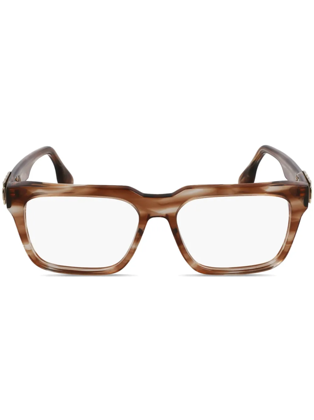 Victoria Beckham Eyewear Bril met rechthoekig montuur Bruin