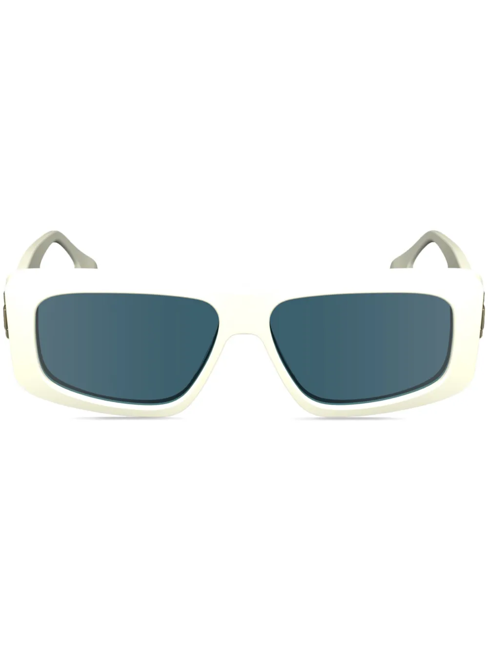 Victoria Beckham Eyewear Zonnebril met rechthoekig montuur Wit