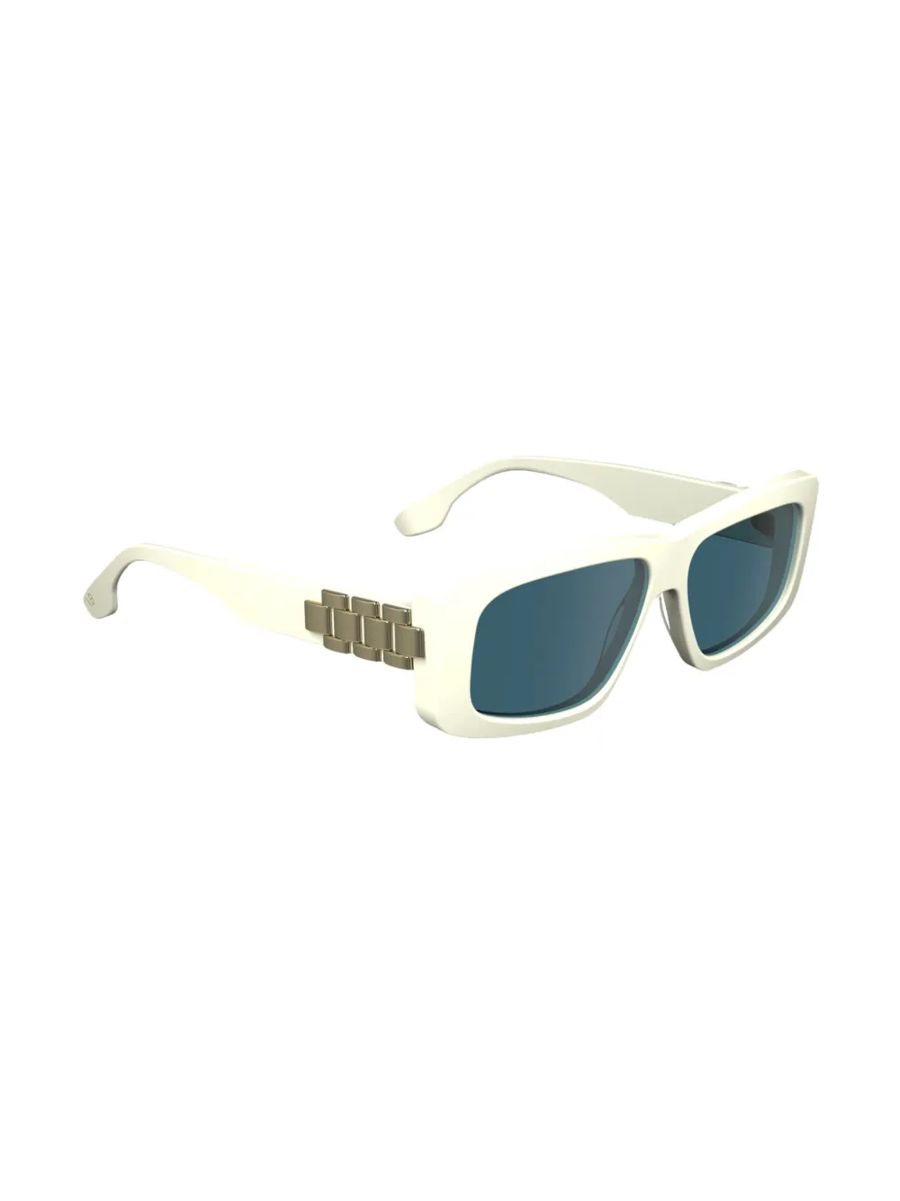Victoria Beckham Eyewear Zonnebril met rechthoekig montuur Wit