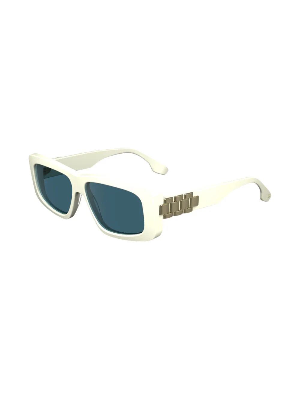 Victoria Beckham Eyewear Zonnebril met rechthoekig montuur Wit