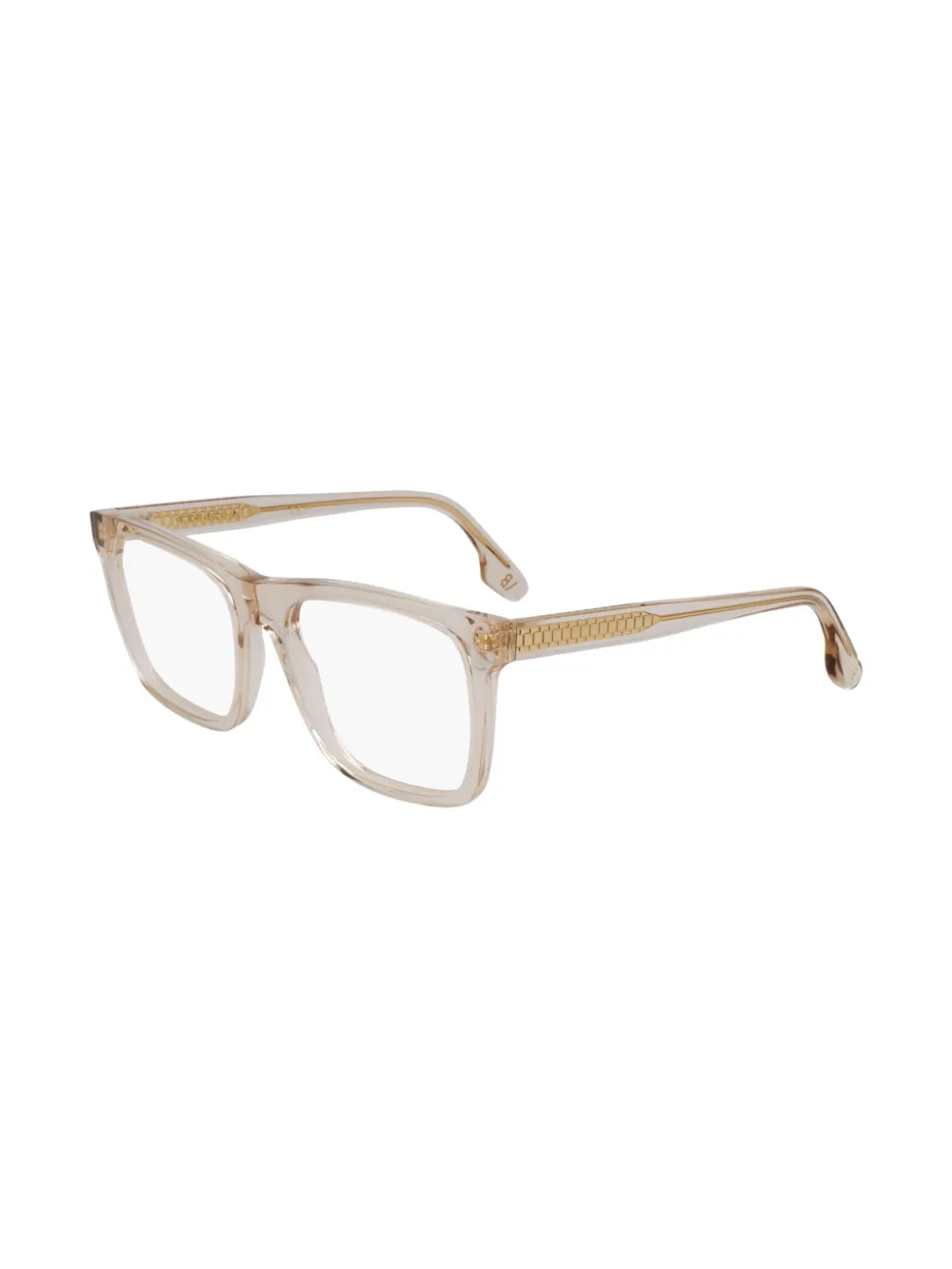 Victoria Beckham Eyewear Bril met rechthoekig montuur Beige
