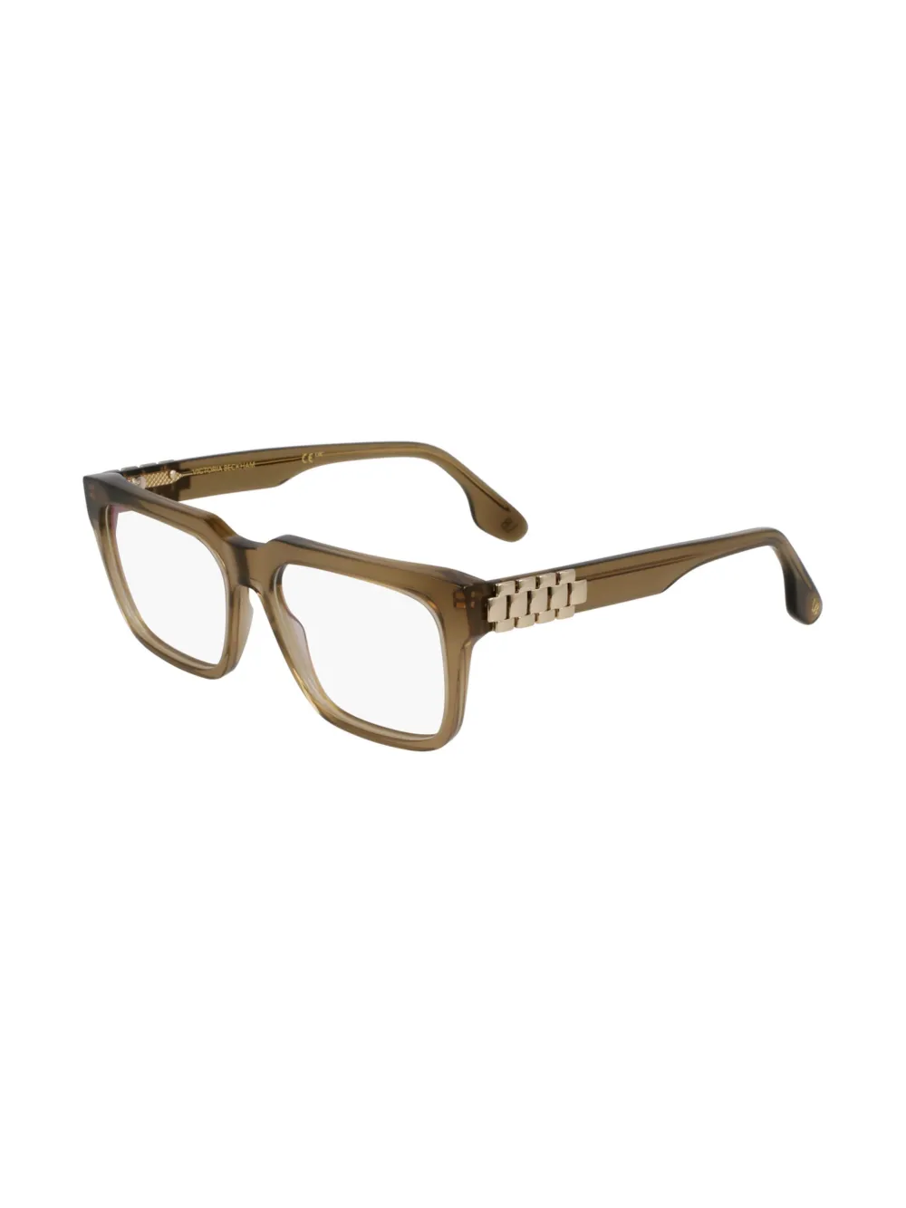 Victoria Beckham Eyewear Bril met rechthoekig montuur Groen