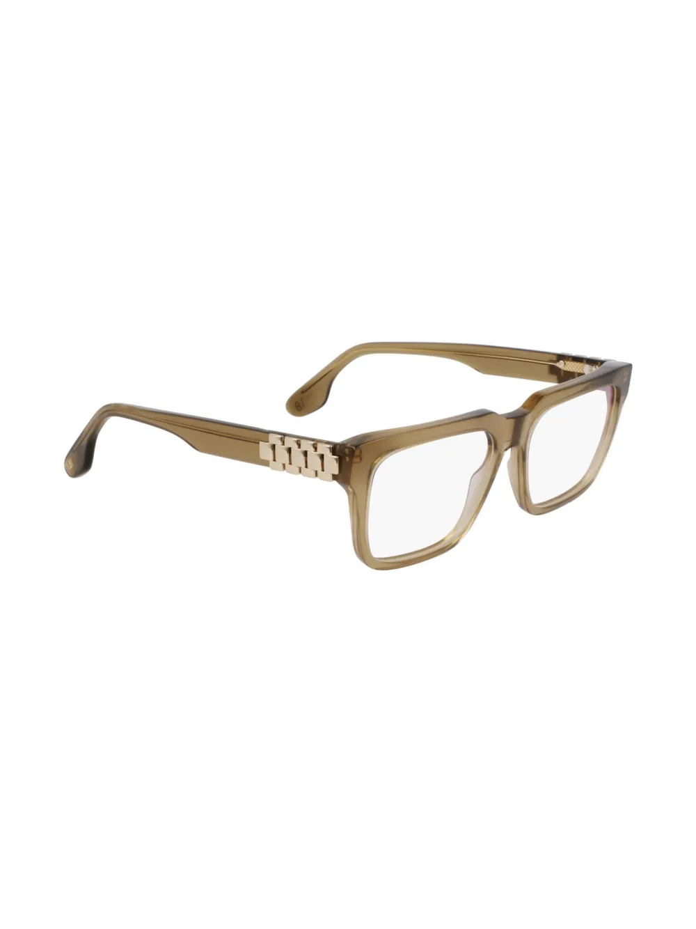 Victoria Beckham Eyewear Bril met rechthoekig montuur Groen