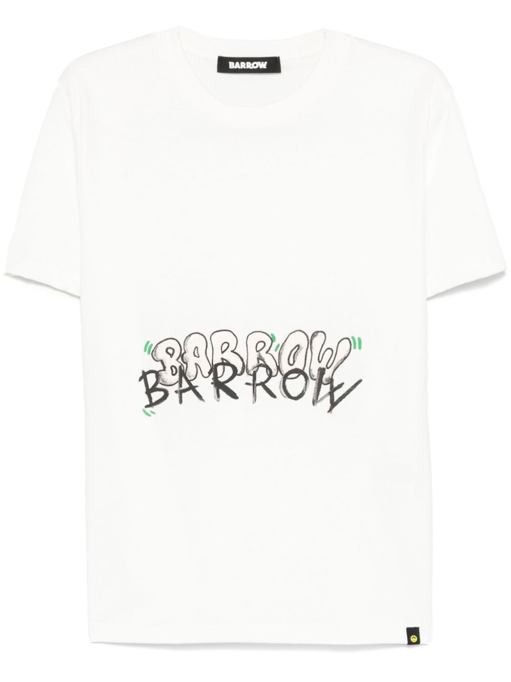 Shop Barrow Raised-print T-shirt In Neutrals