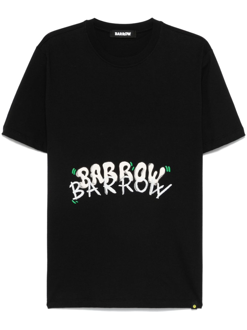 Shop Barrow Raised-print T-shirt In Black