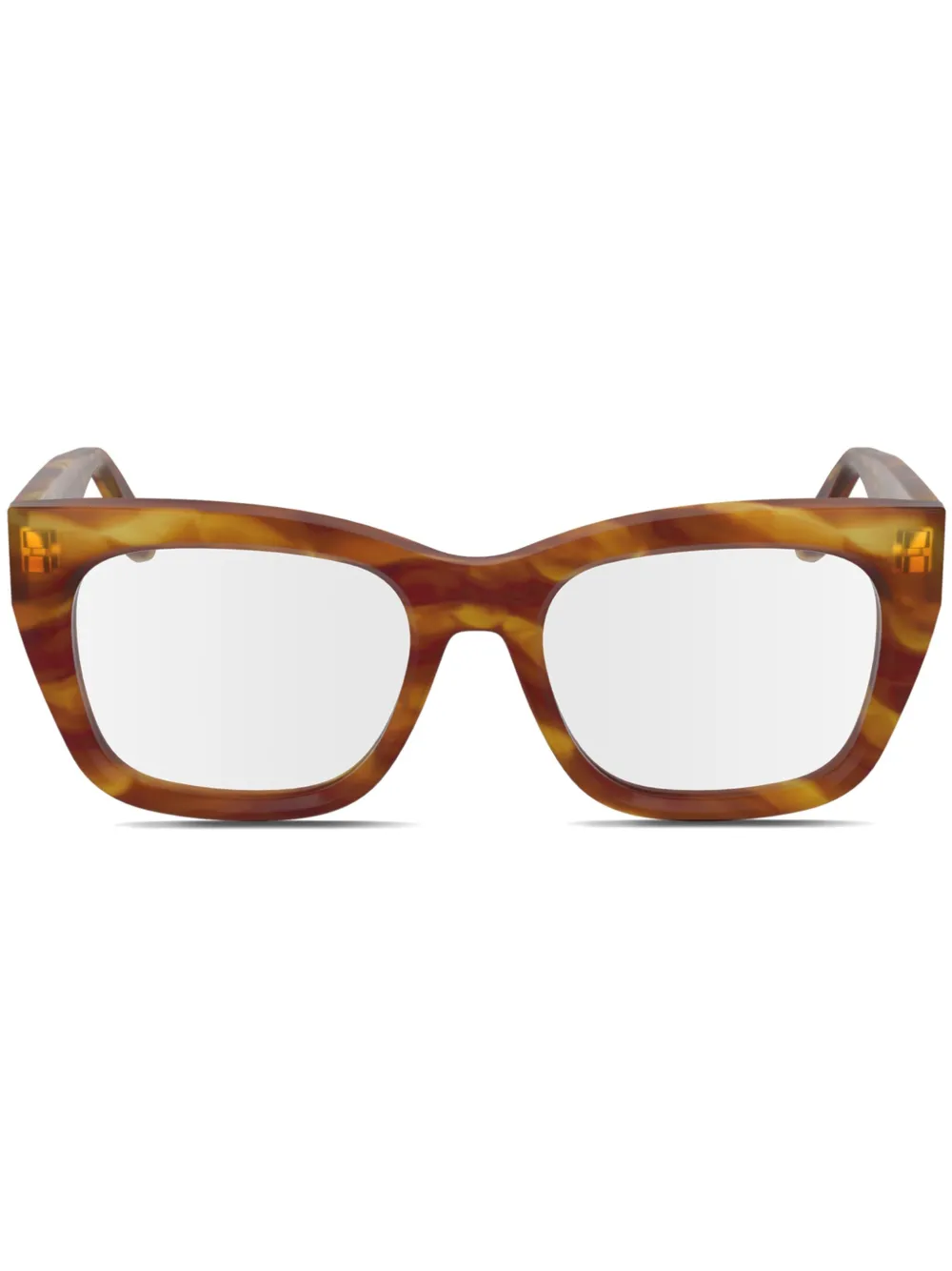 Victoria Beckham Eyewear Occhiali a righe - Marrone