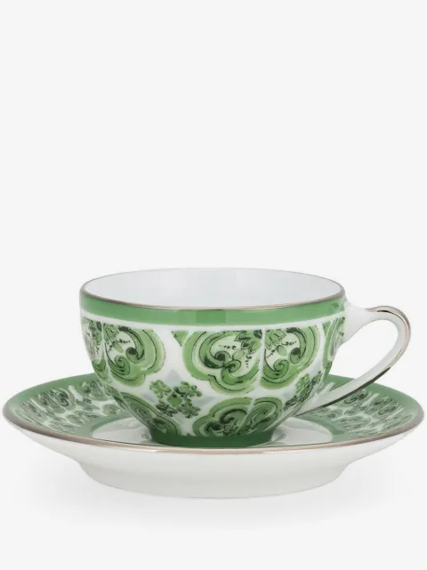 Dolce & Gabbana set de café expreso con estampado Mayólica