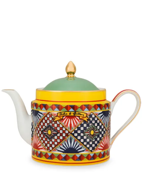 Dolce & Gabbana Carreto Siciliano-print teapot