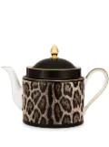 Dolce & Gabbana leopard-print teapot - Brown