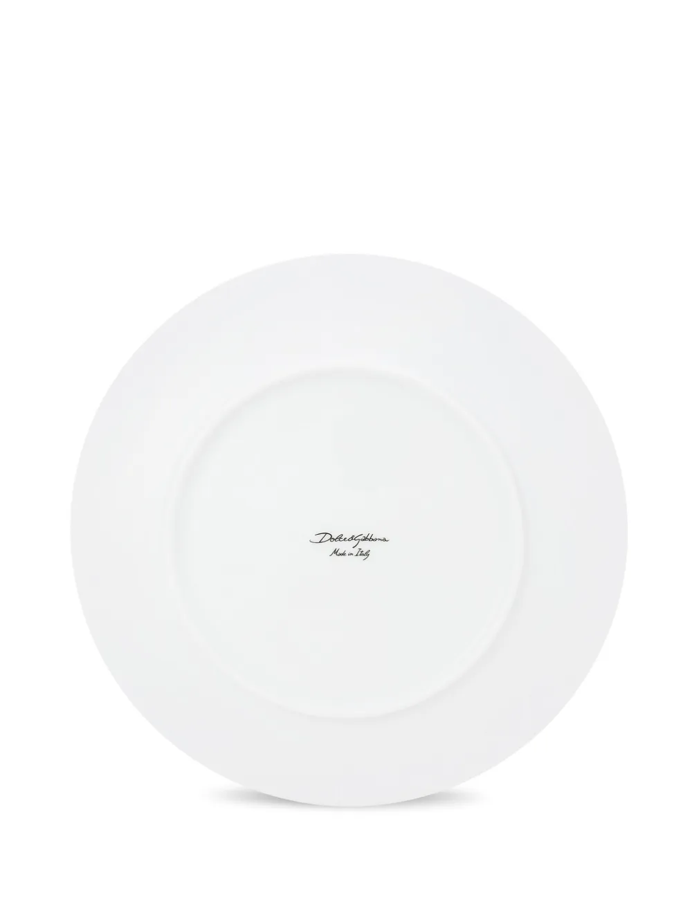 Dolce & Gabbana Mediterraneo-trim Plates (set Of Two) In White