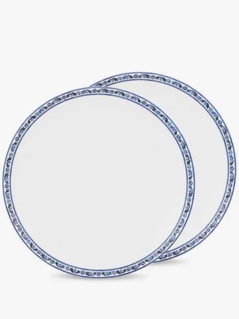 Dolce & Gabbana lot de deux assiettes à bord Mediterraneo