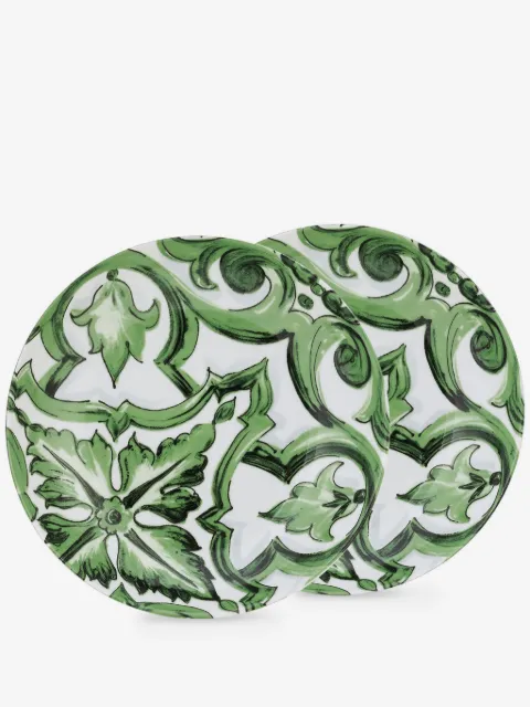 Dolce & Gabbana Maiolica-print porcelain soup plates