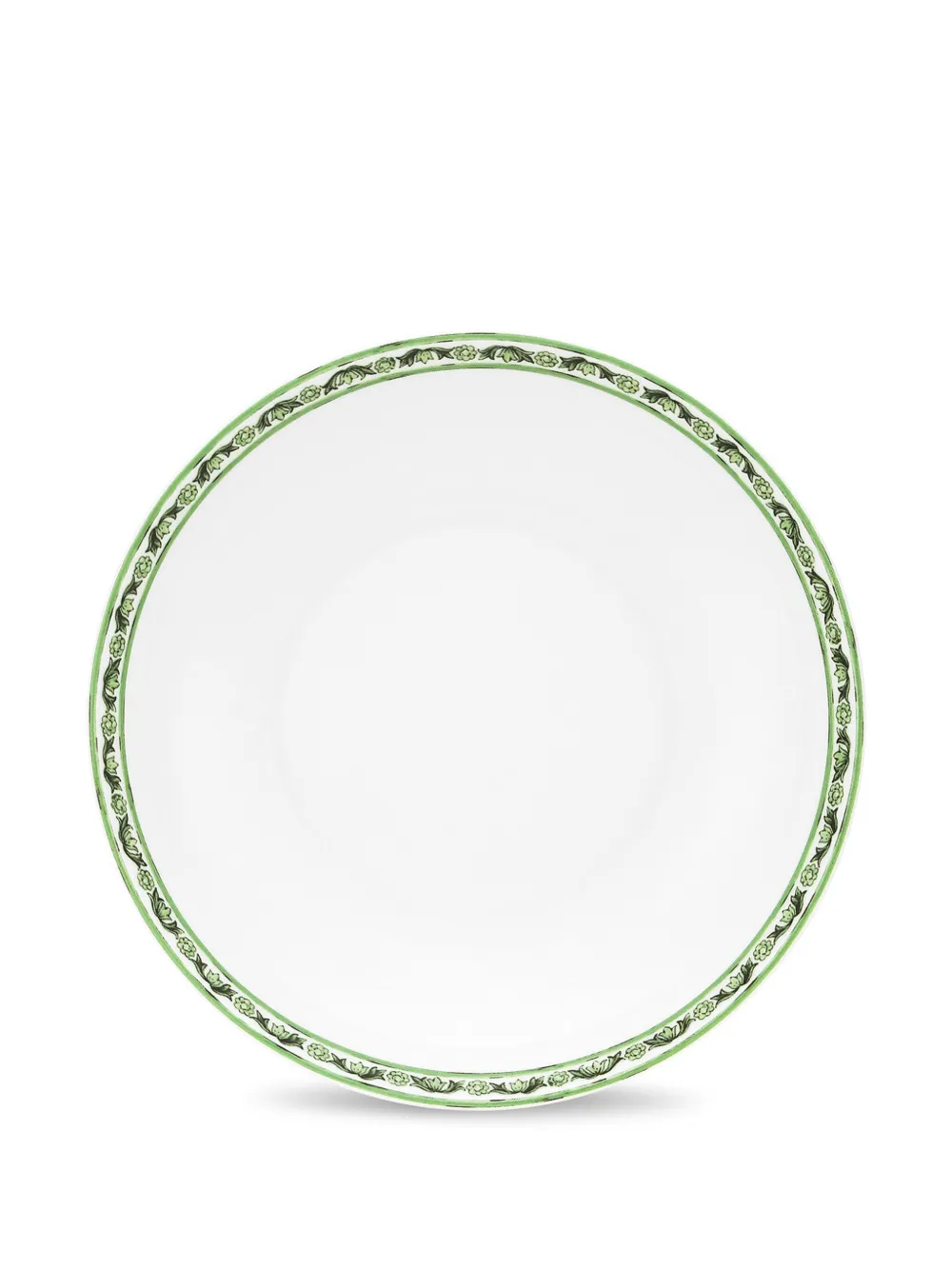 Dolce & Gabbana Maiolica-trim Soup Plates (set Of Two) In White