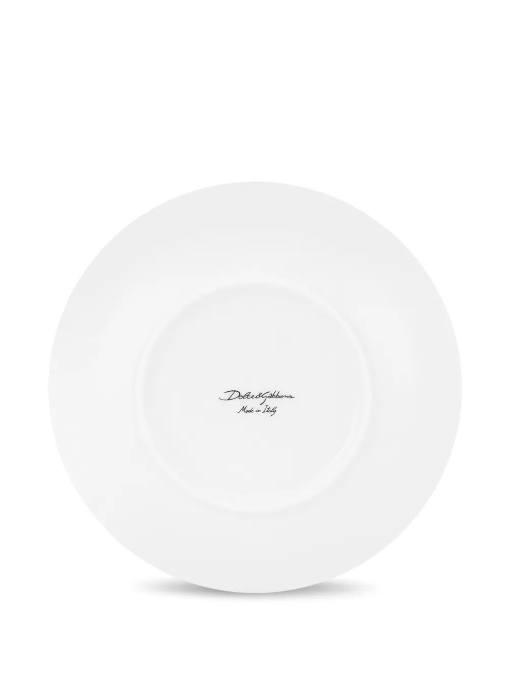 Dolce & Gabbana Maiolica-trim Soup Plates (set Of Two) In White