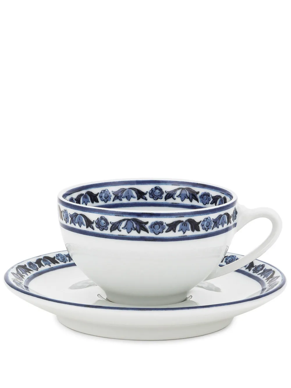 Dolce & Gabbana Espressotassen mit Mediterraneo-Rand (2er-Set) | Weiß | Image 1