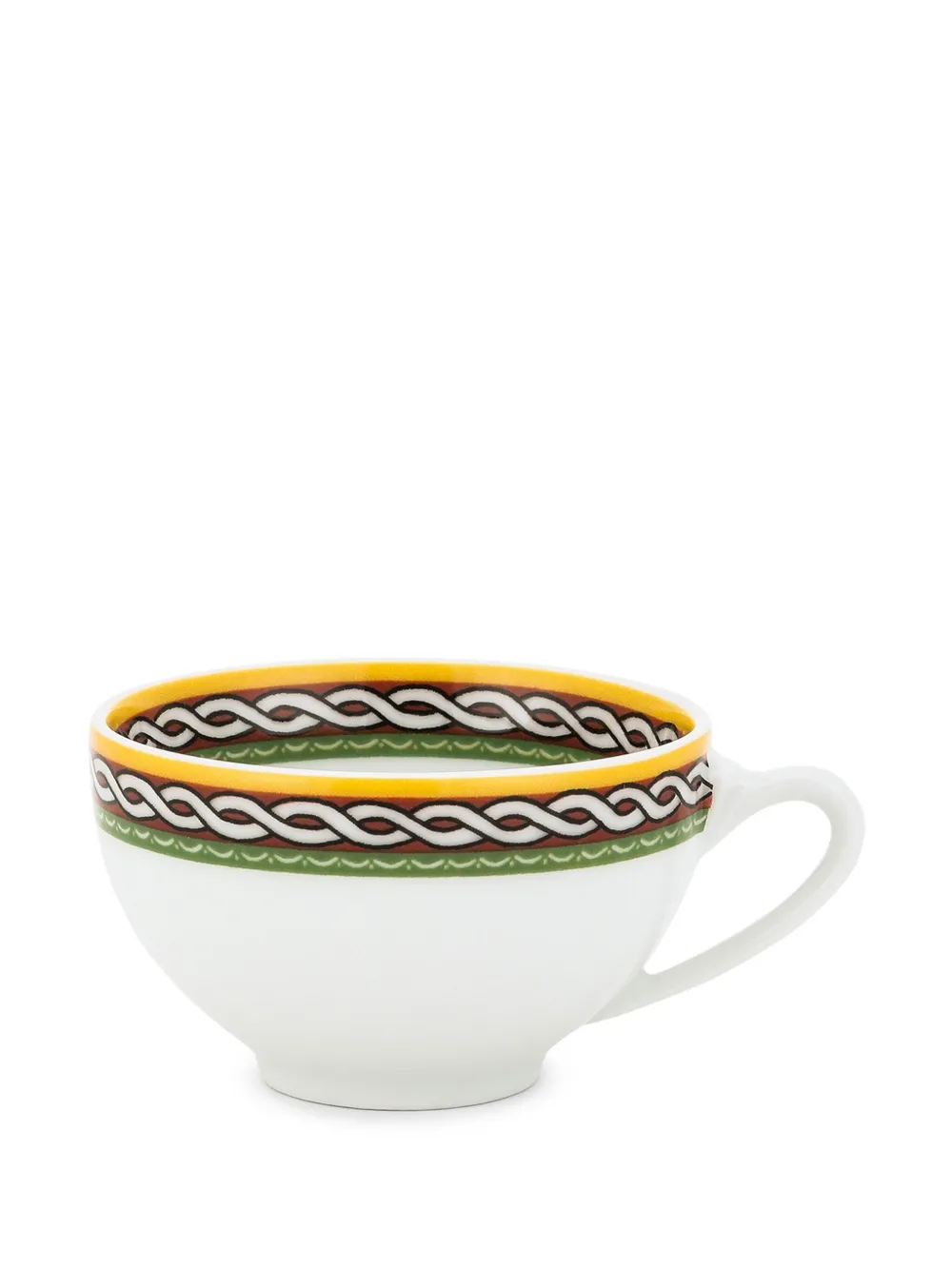 Dolce & Gabbana Carreto Sicilian-trim Expresso Cups (set Of Two) In White