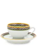 Dolce & Gabbana Carretto Sicilian-trim espresso cups (set of two) - White