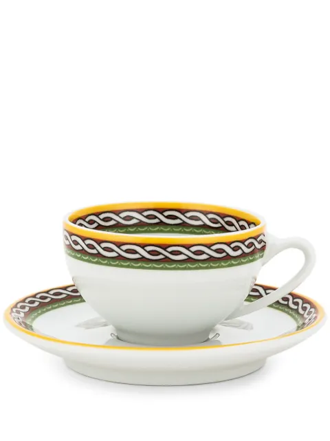Dolce & Gabbana Carreto Sicilian-trim expresso cups (set of two)