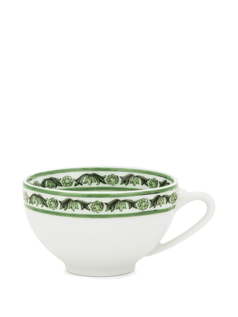 Dolce & Gabbana Maiolica-trim Expresso Cups (set Of Two) In White