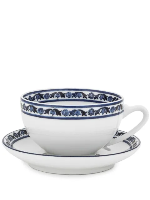 Dolce & Gabbana lot de deux tasses à expresso à bords Mediterraneo