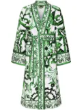 Dolce & Gabbana terry cotton bath robe - White