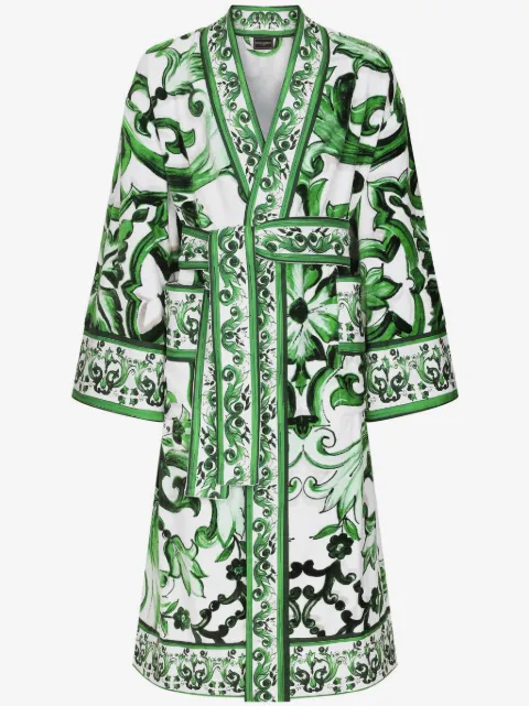 Dolce & Gabbana bata de tejido de rizo en algodón