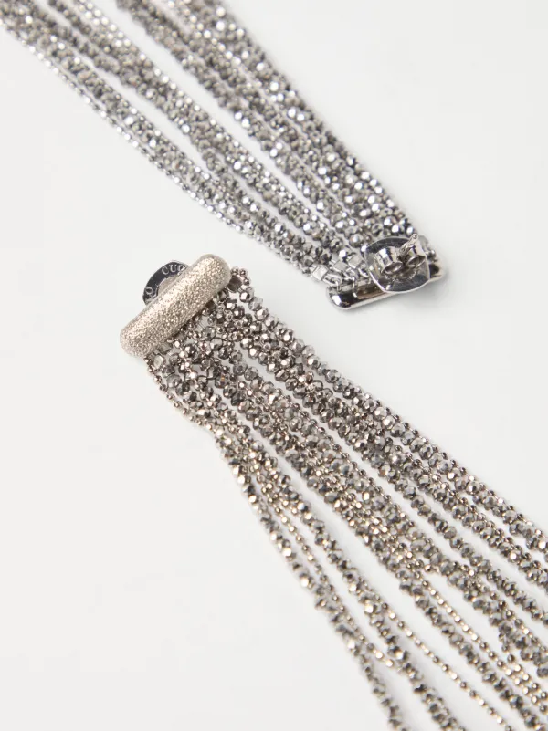 Brunello Cucinelli Monili-chain Earrings | Silver | FARFETCH