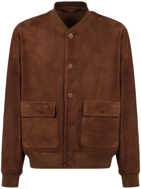 Salvatore Santoro leather bomber jacket 