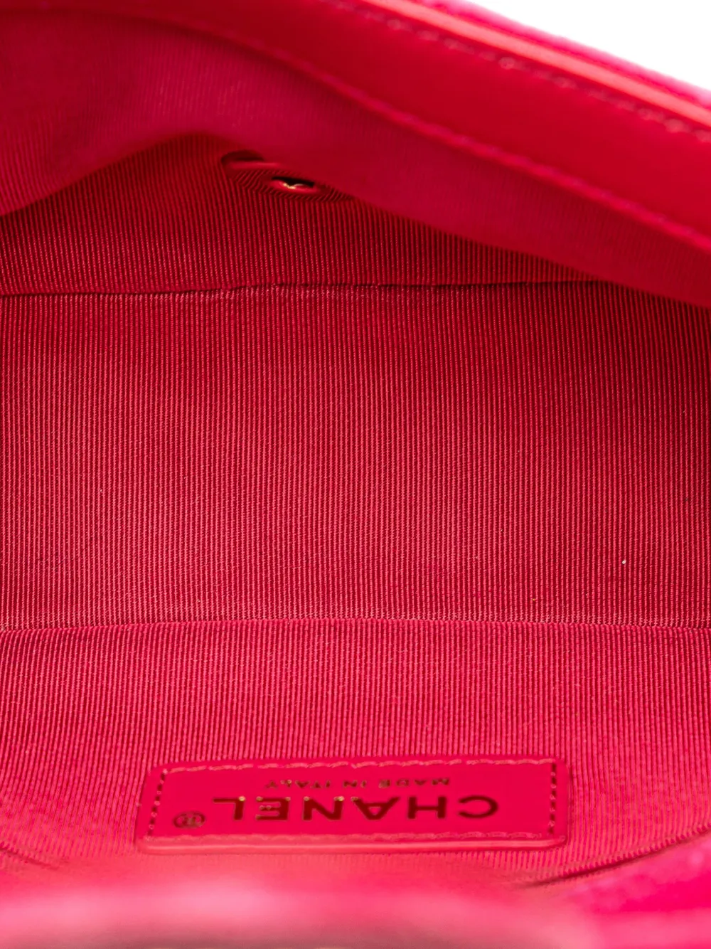 CHANEL PreOwned 2020 Mini Quilted Velvet Pearl Crush Single Flap