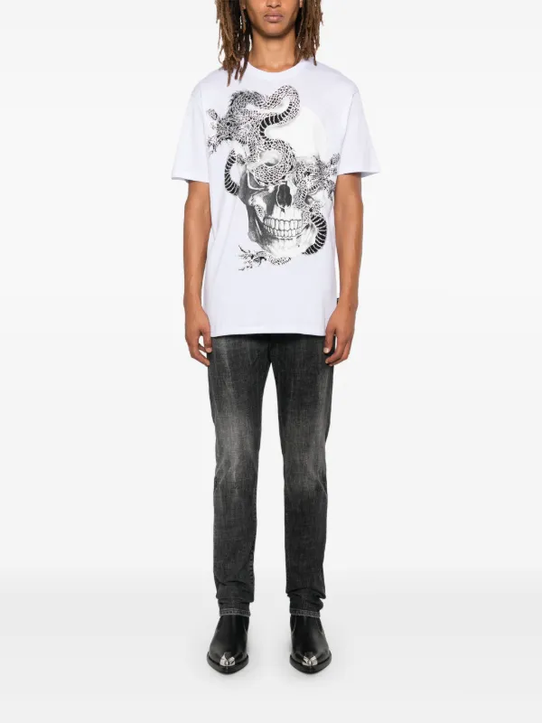 Philipp Plein ラインストーン Tシャツ | ホワイト | FARFETCH JP