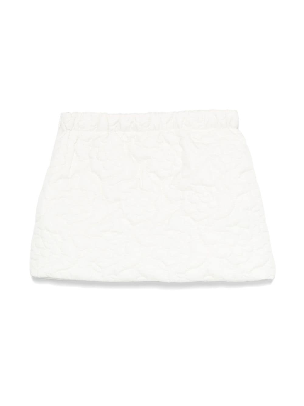 Il Gufo matelassé mini skirt - Wit