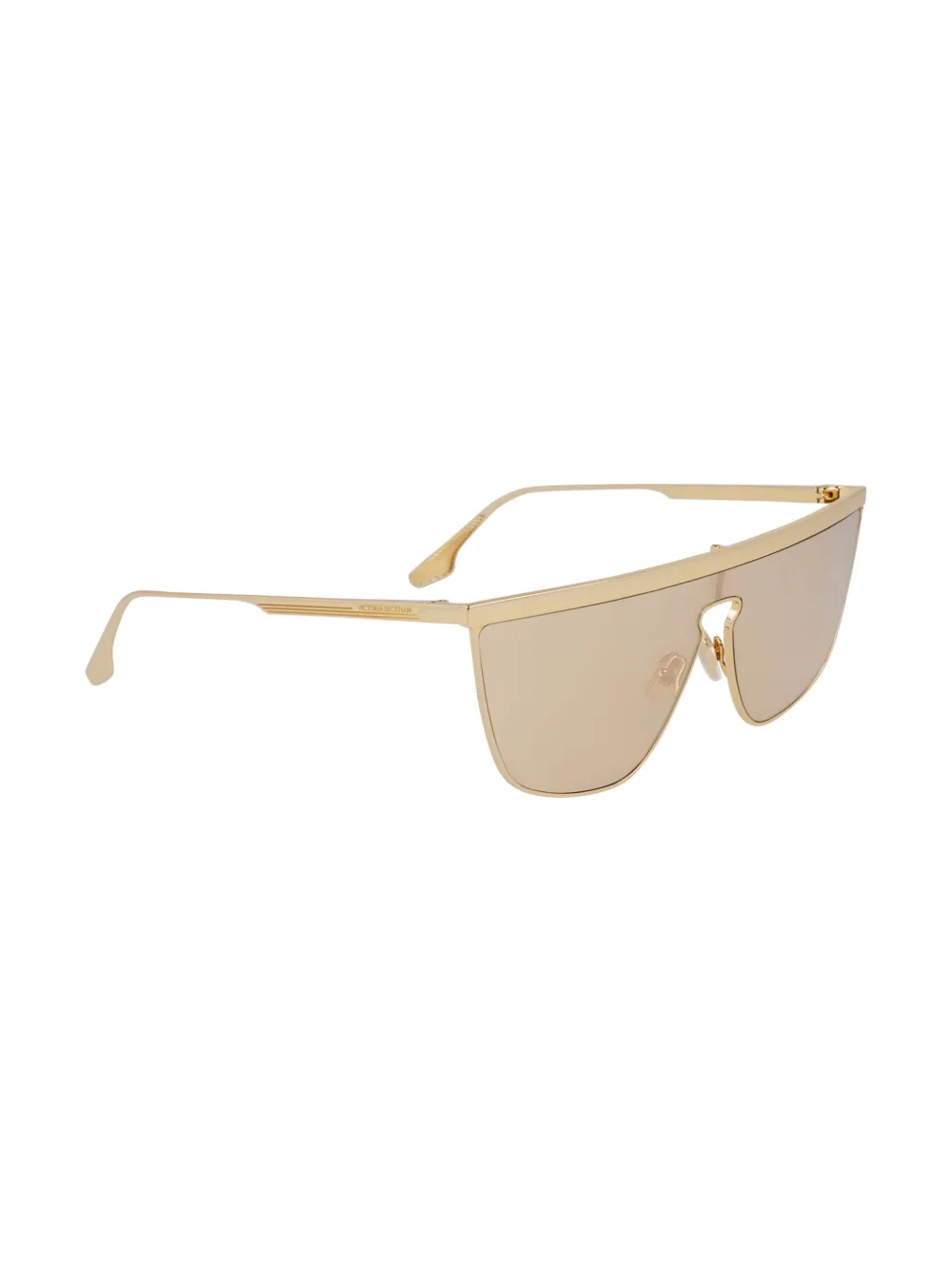 Victoria Beckham Eyewear Zonnebril met schild montuur - Goud