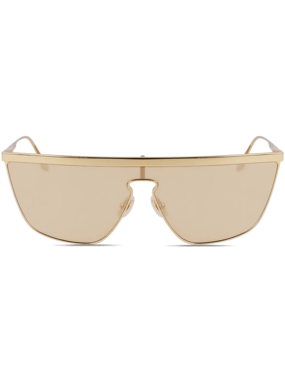 Victoria Beckham Eyewear Zonnebril met schild montuur Goud